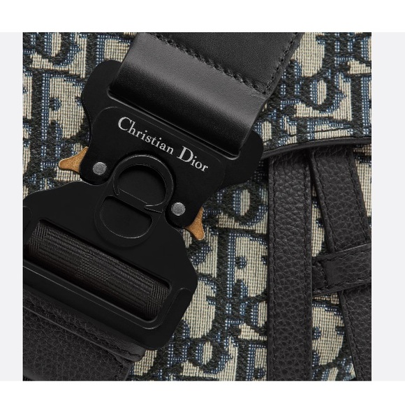 Dior Essentials saddle Bumbag Beige and Black Dior Oblique Jacquard - Picture 5 of 17